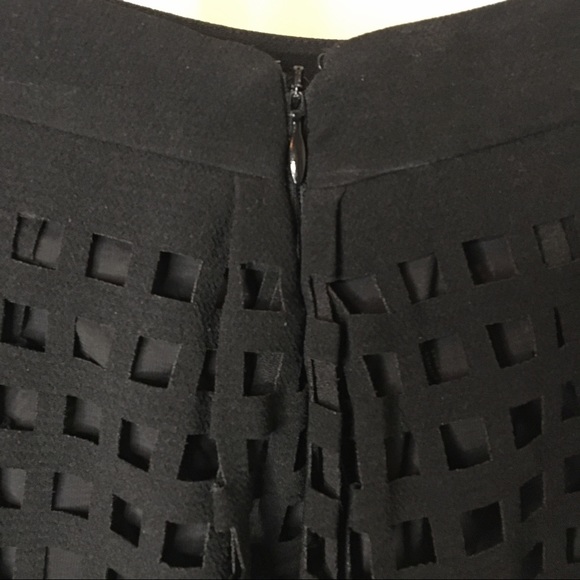 REISS black cut-out Skirt - Picture 4 of 6